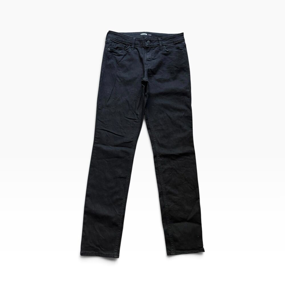 Old Navy Straight Leg Jeans Women’s 6 Mid-Rise Black Denim Casual Neutrals